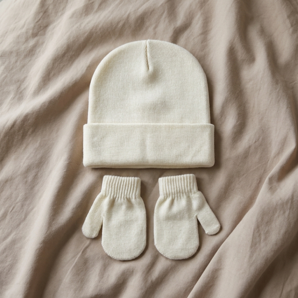 Little Manta Baby Hat & Mittens Set