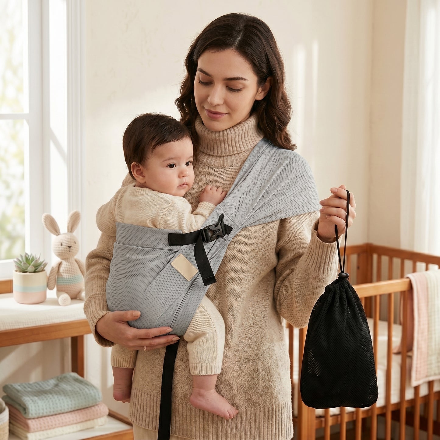 Little Manta Portable Baby Waist Stool Swaddle