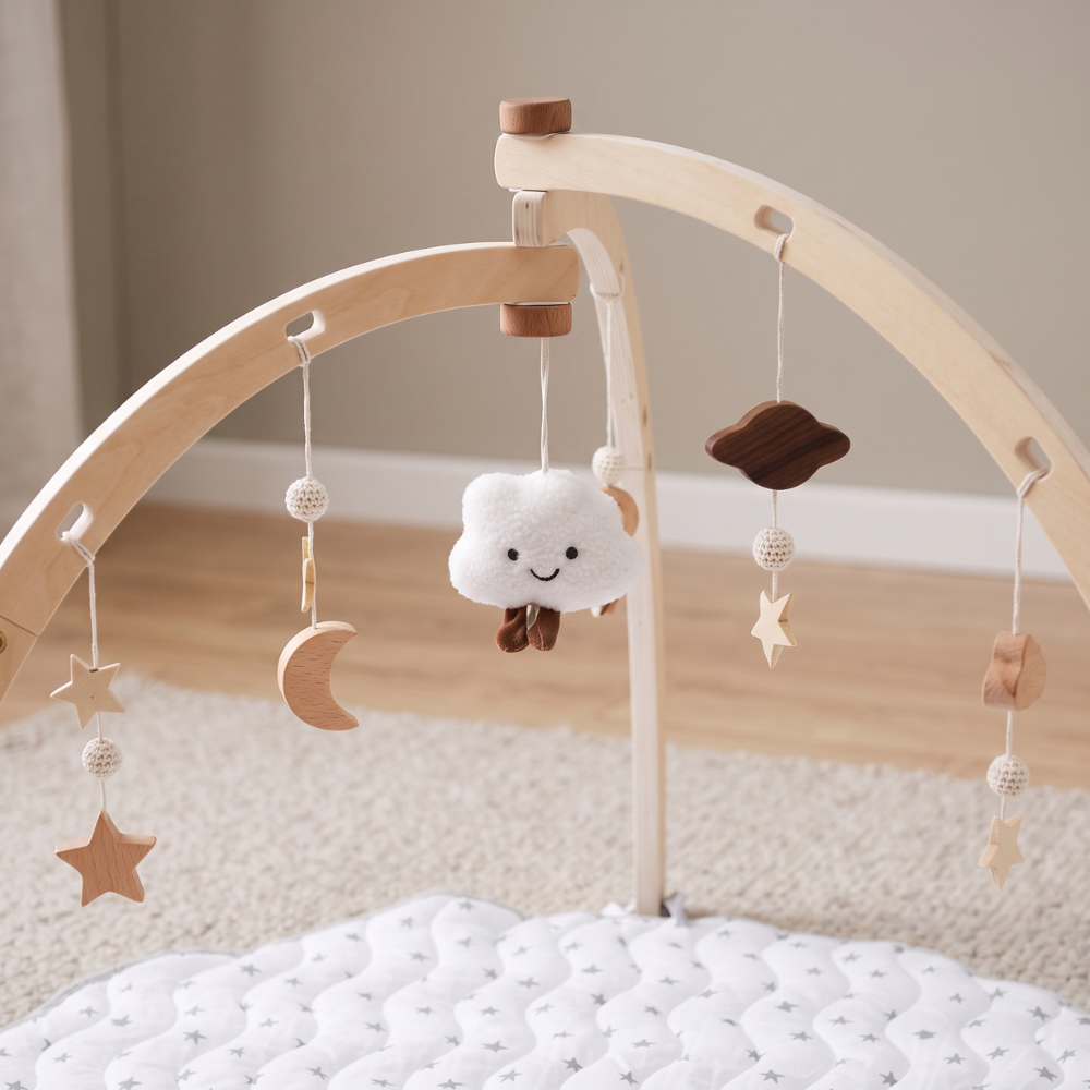 Little Manta Wooden Baby Play Gym