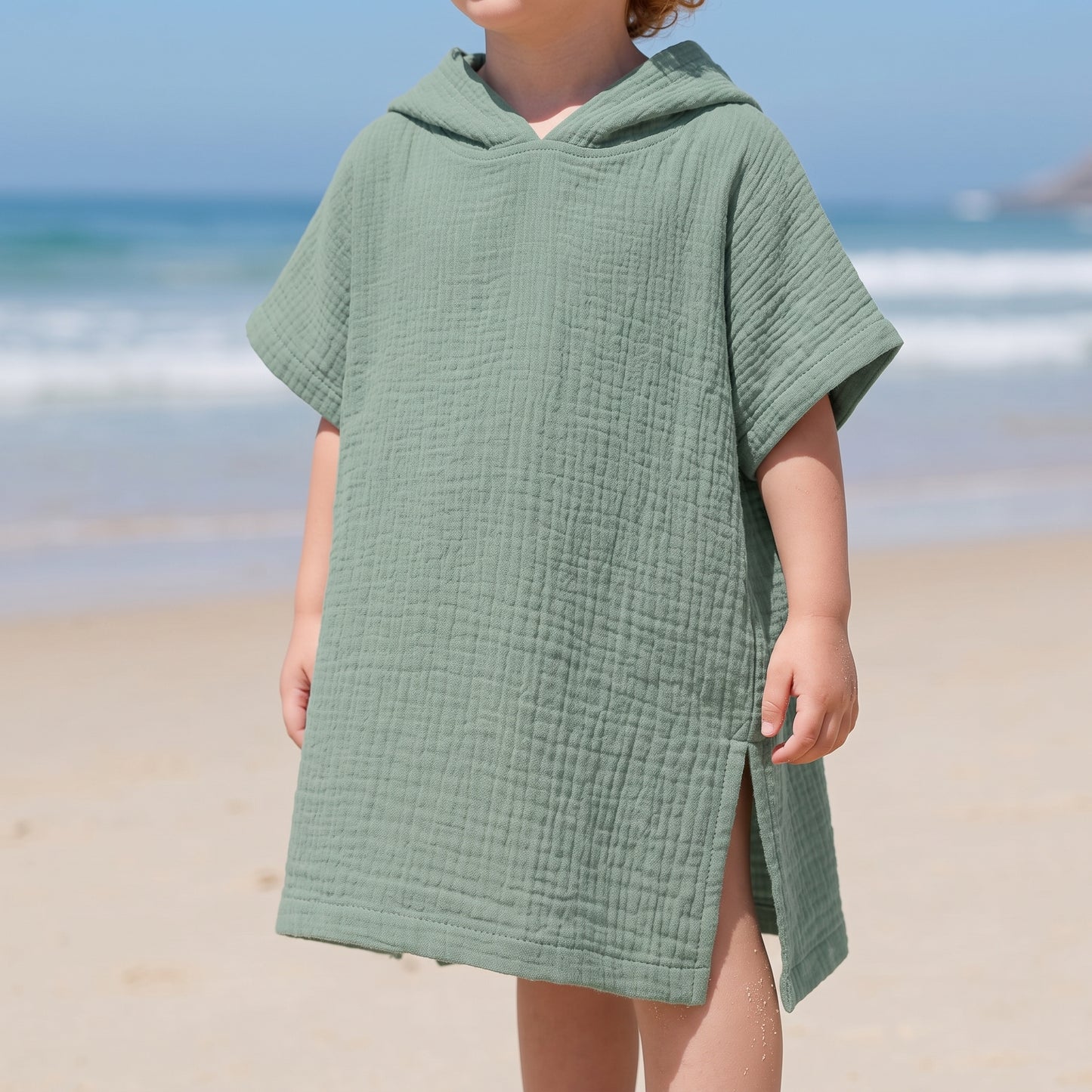 Little Manta Coast Kids Beach Poncho