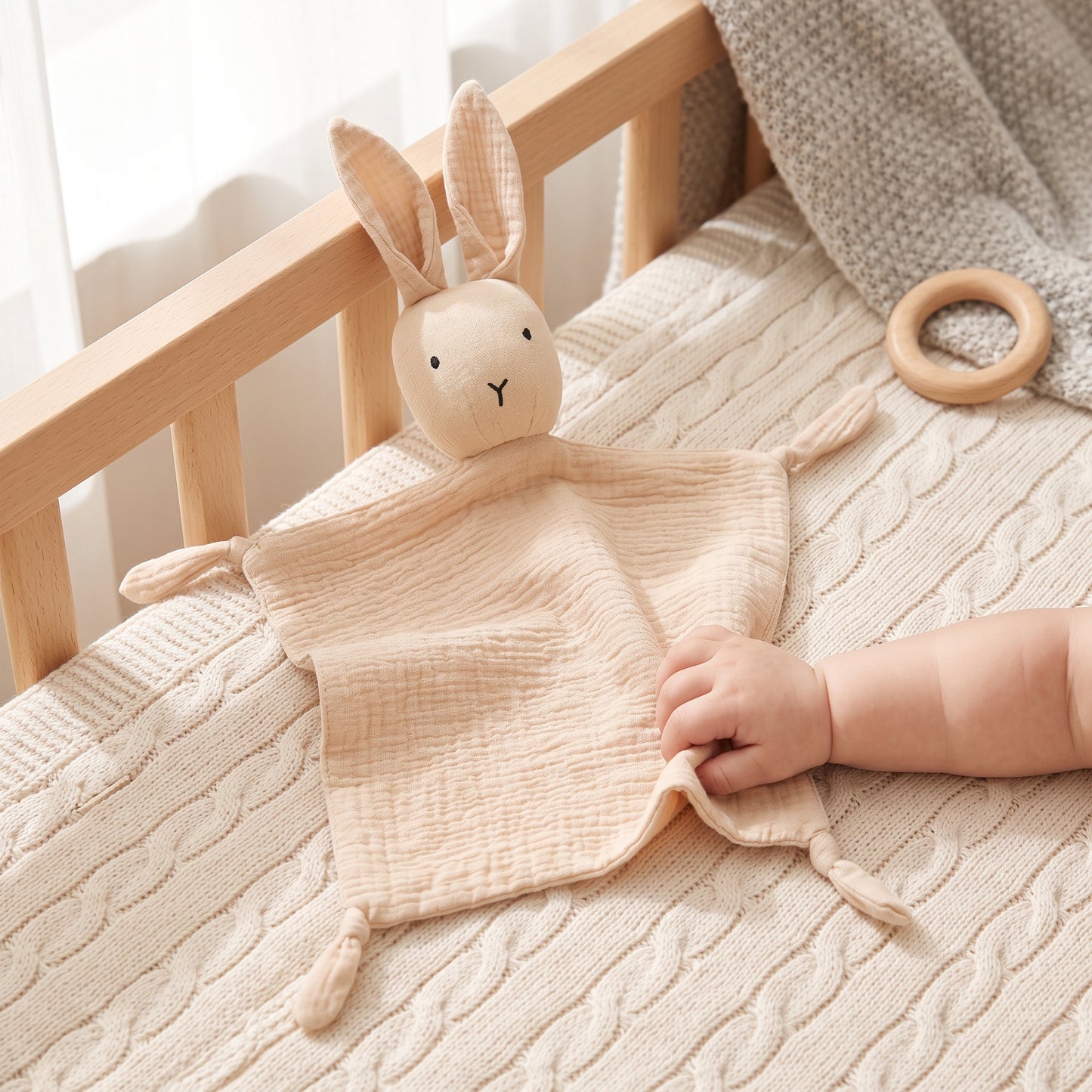 Little Manta Bunny Baby Comforter Blanket
