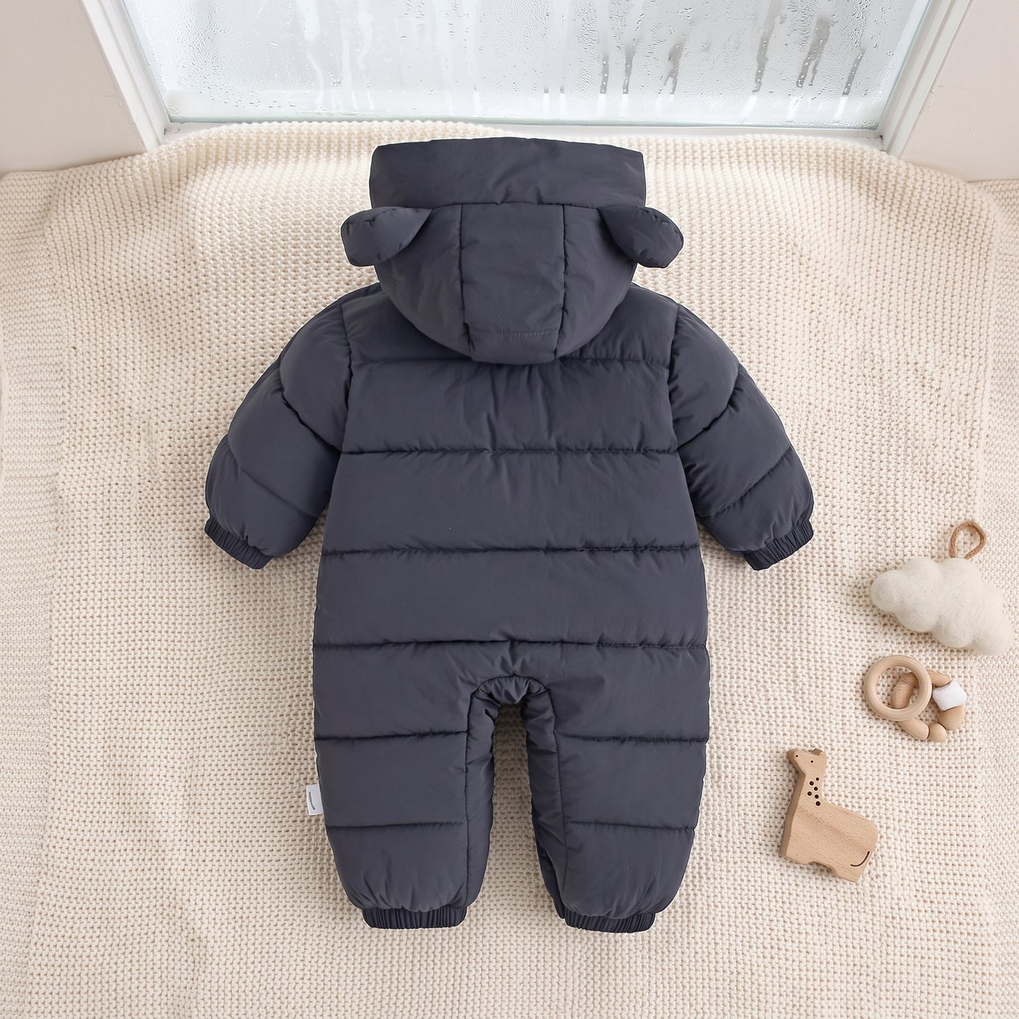 Little Manta Hooded Baby Winter Romper