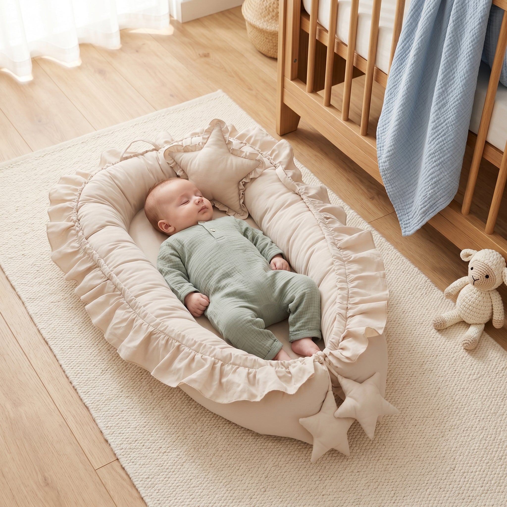 Baby Lounger Snuggle Nest Portable Co Sleeper 0 to 24 Months