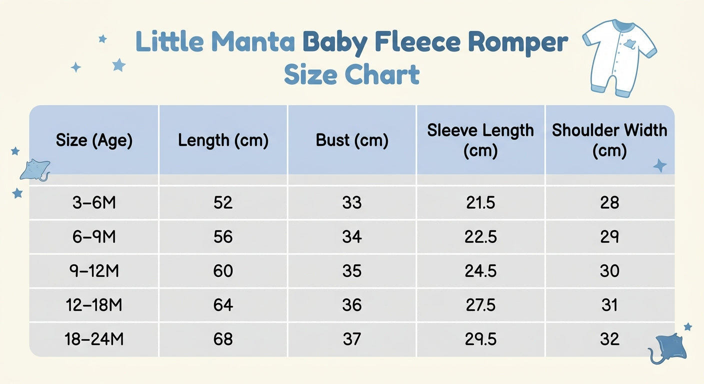 Little Manta Baby Fleece Romper