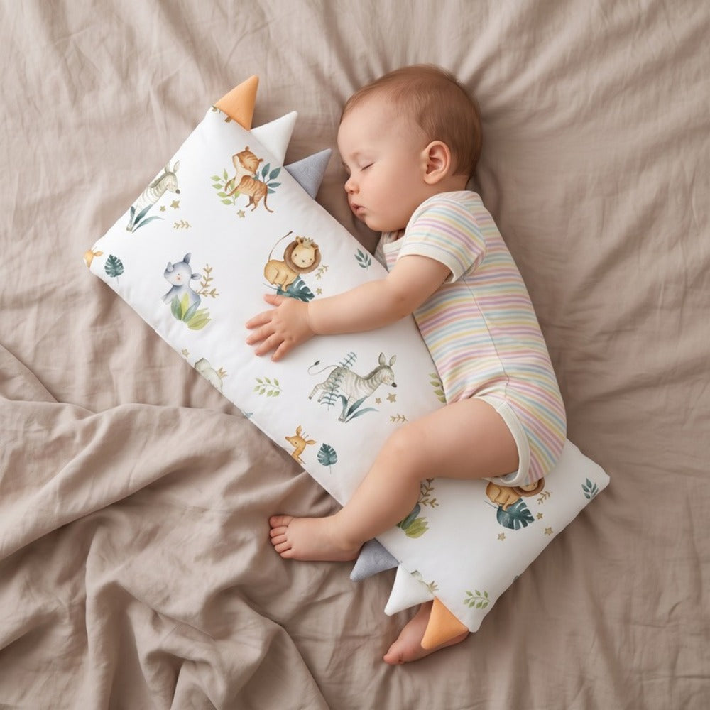 Little Manta Willow Baby Pillow soft spike detail