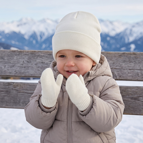 Little Manta Baby Hat & Mittens Set