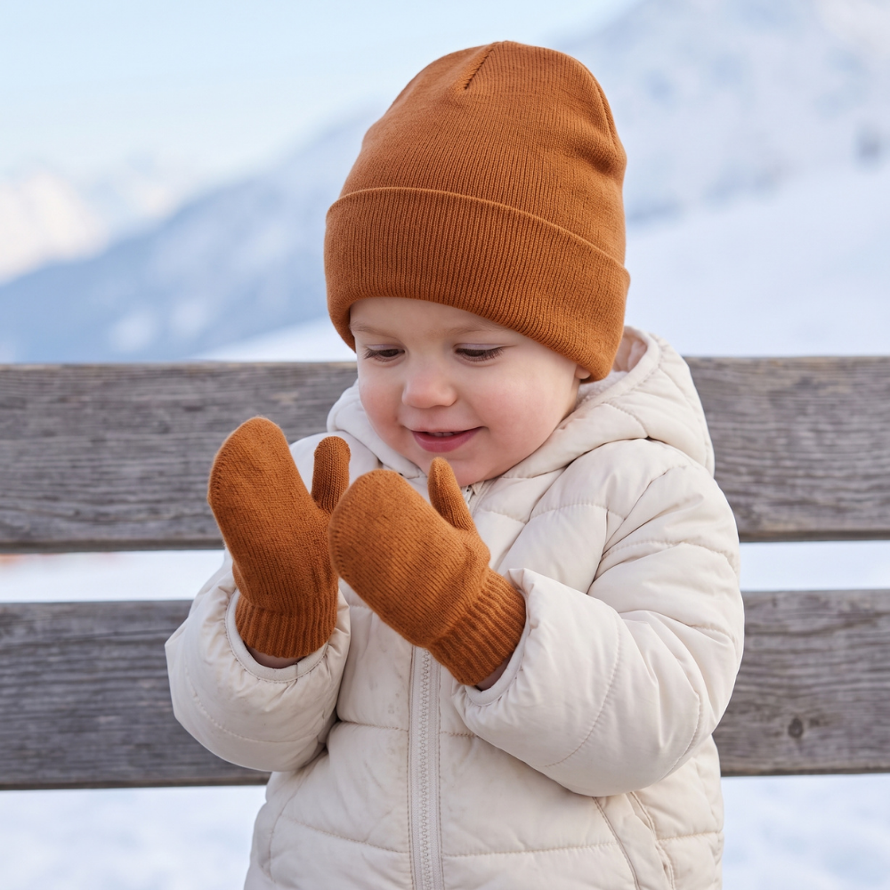 Little Manta Baby Hat & Mittens Set