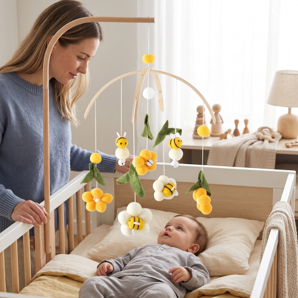 Little Manta Wren Baby Crib Mobile