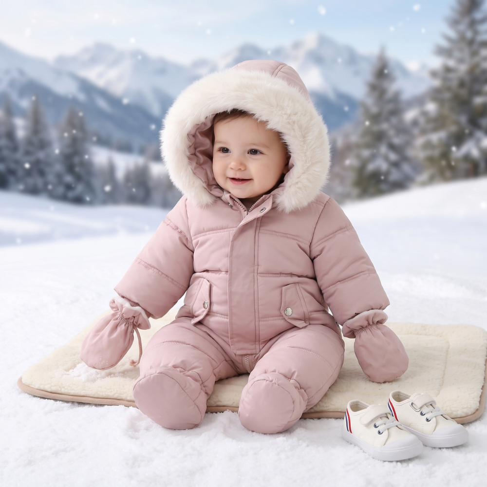 Little Manta Hooded Winter Romper