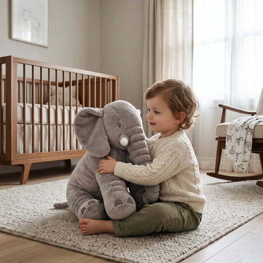 Little Manta Elephant Cuddle Pillow