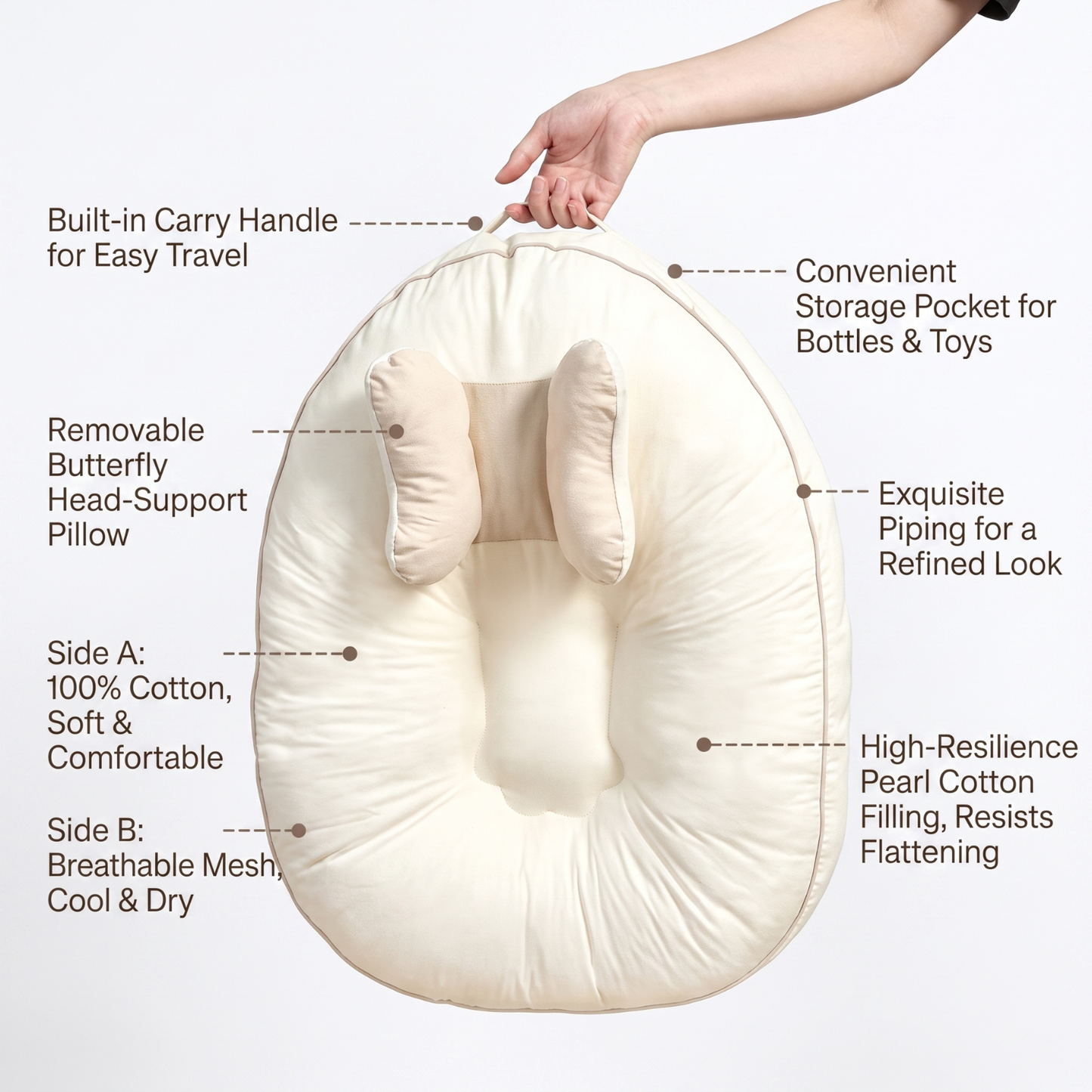 Little Manta Ribbon Baby Lounger