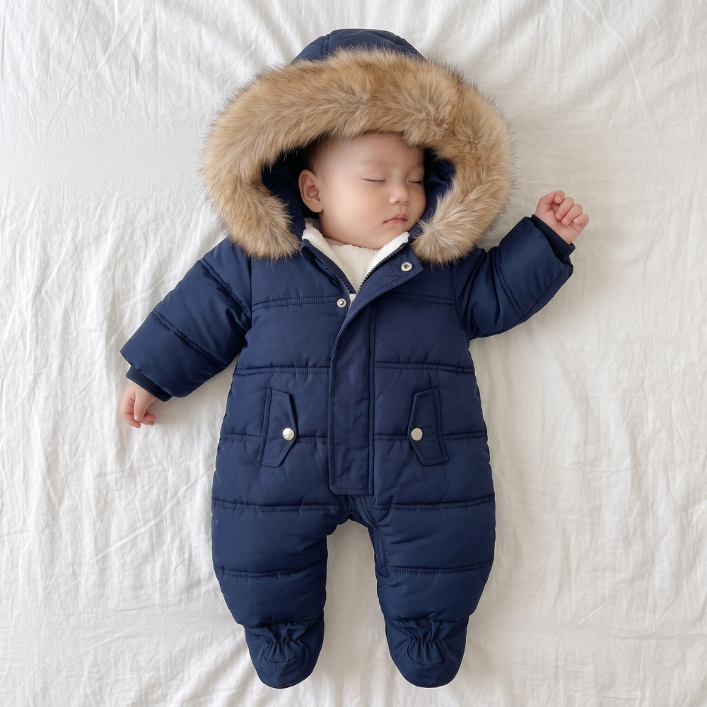 Little Manta Hooded Winter Romper