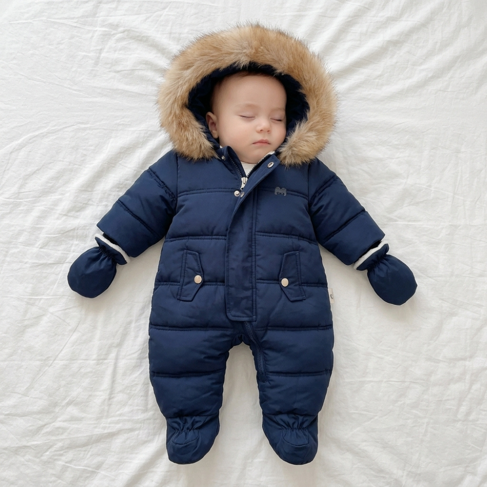 Little Manta Hooded Winter Romper