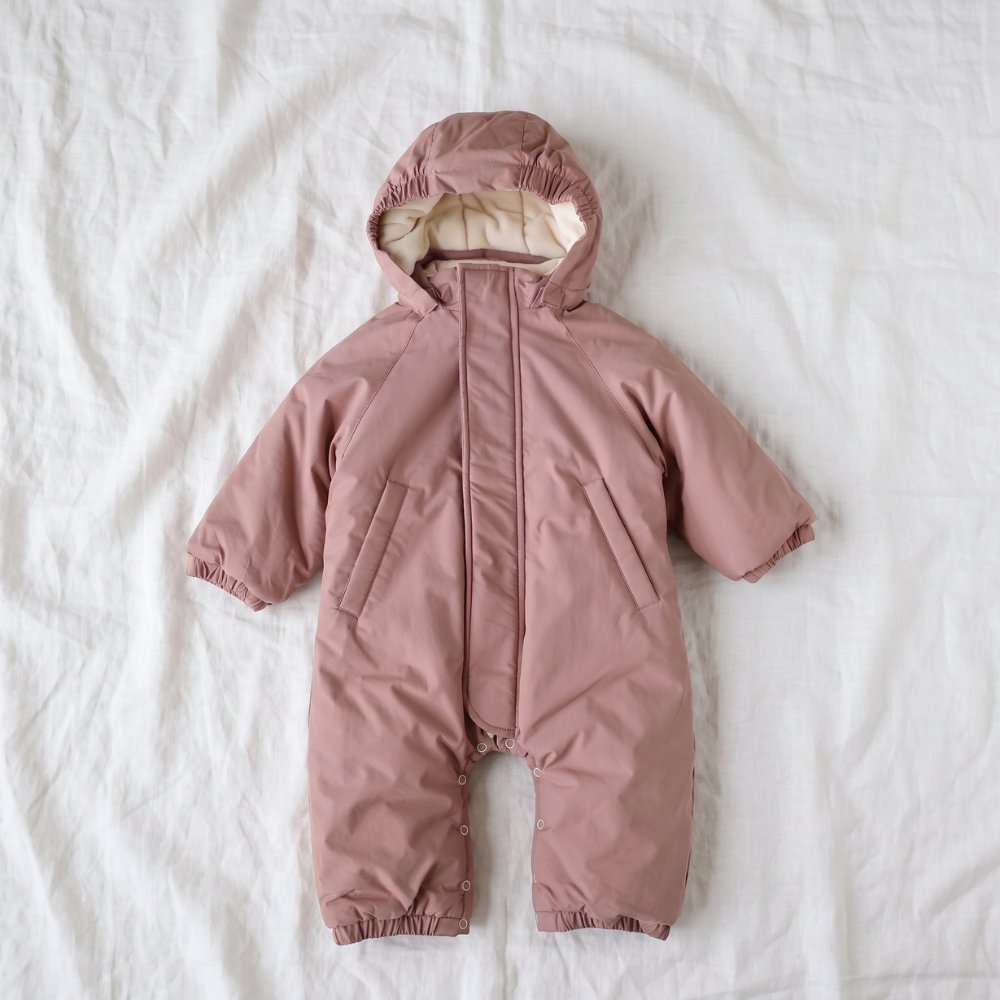 Little Manta Hooded Baby Snowsuit