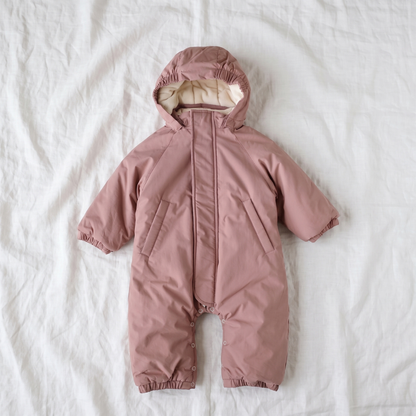 Little Manta Hooded Baby Snowsuit