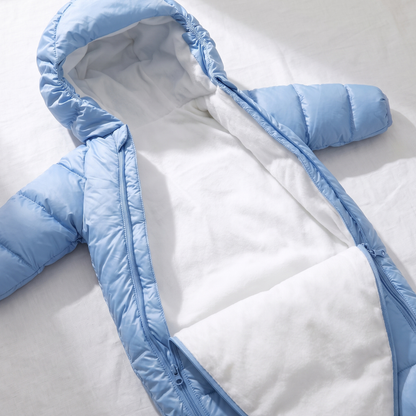 Little Manta Hooded Baby Snowsuit