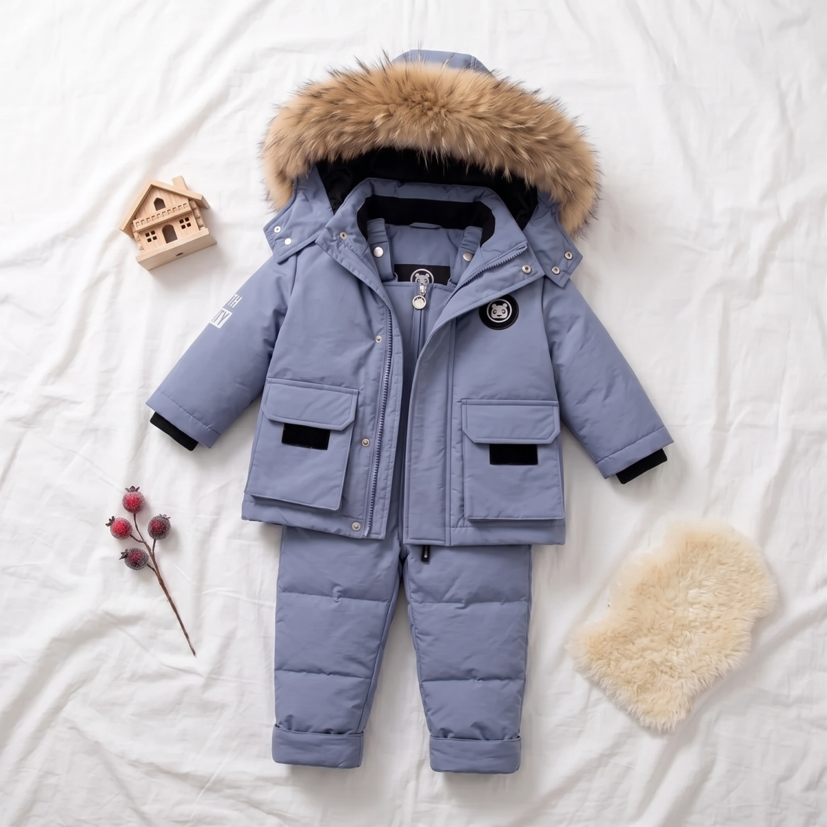 Little Manta Puffer Jacket Set