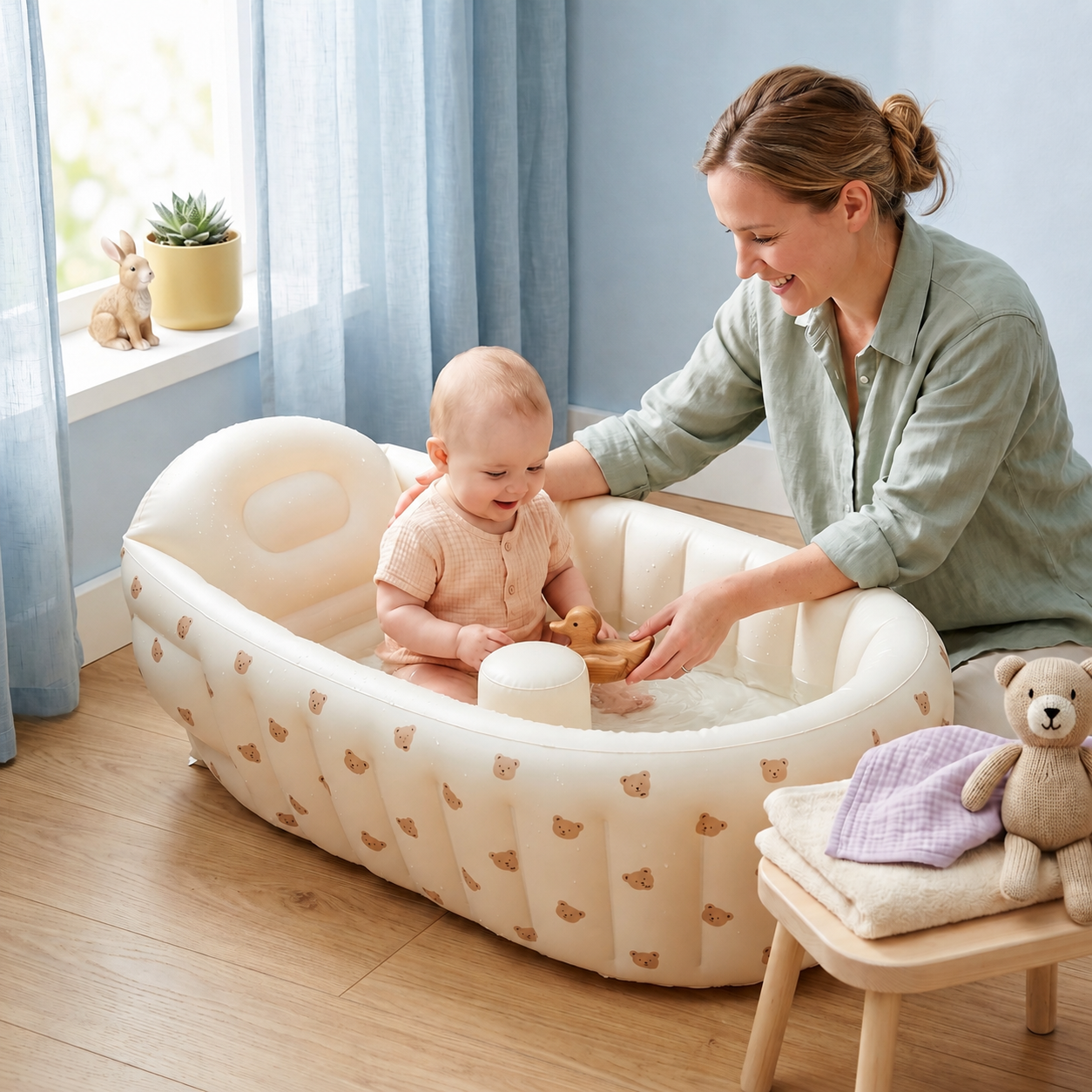 Inflatable Baby Bath Tub