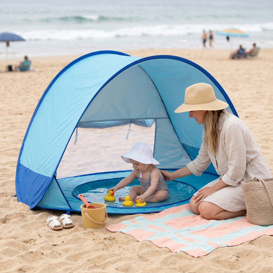 Beach Sun Tent with Paddling Pool