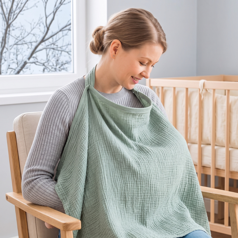 Little Manta Cotton Nursing Cover Towel