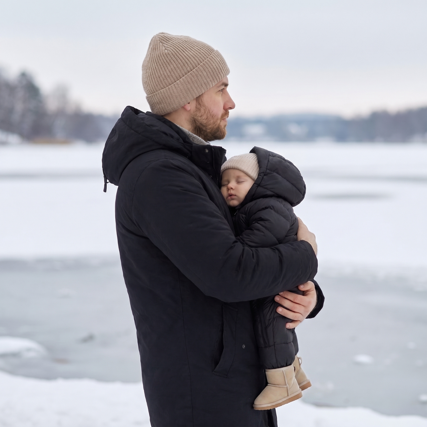 Little Manta Hooded Baby Snowsuit