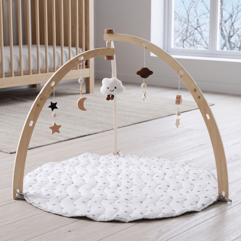 Little Manta Wooden Baby Play Gym