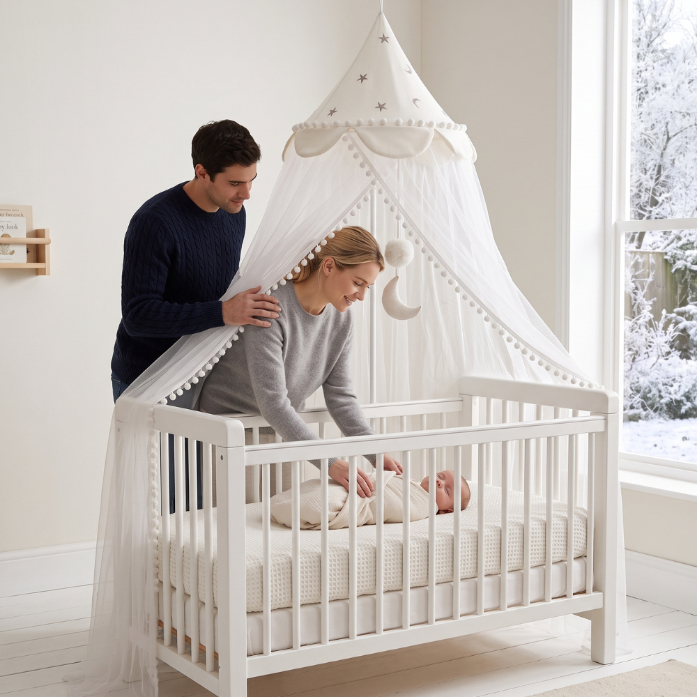 Little Manta Baby Crib Mosquito Net