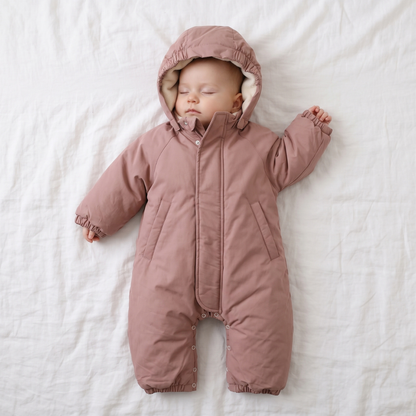 Little Manta Hooded Baby Snowsuit