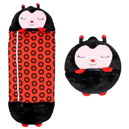 2 in 1 Plush Cuddle Toy and Kids Sleeping Bag