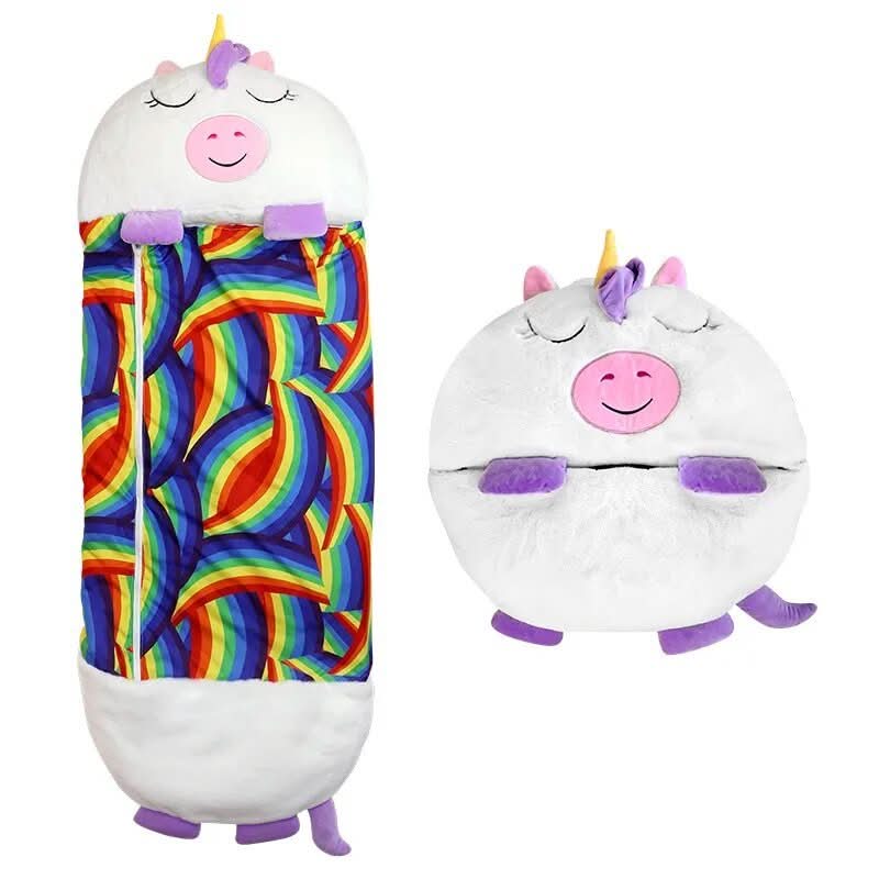 2 in 1 Plush Cuddle Toy and Kids Sleeping Bag