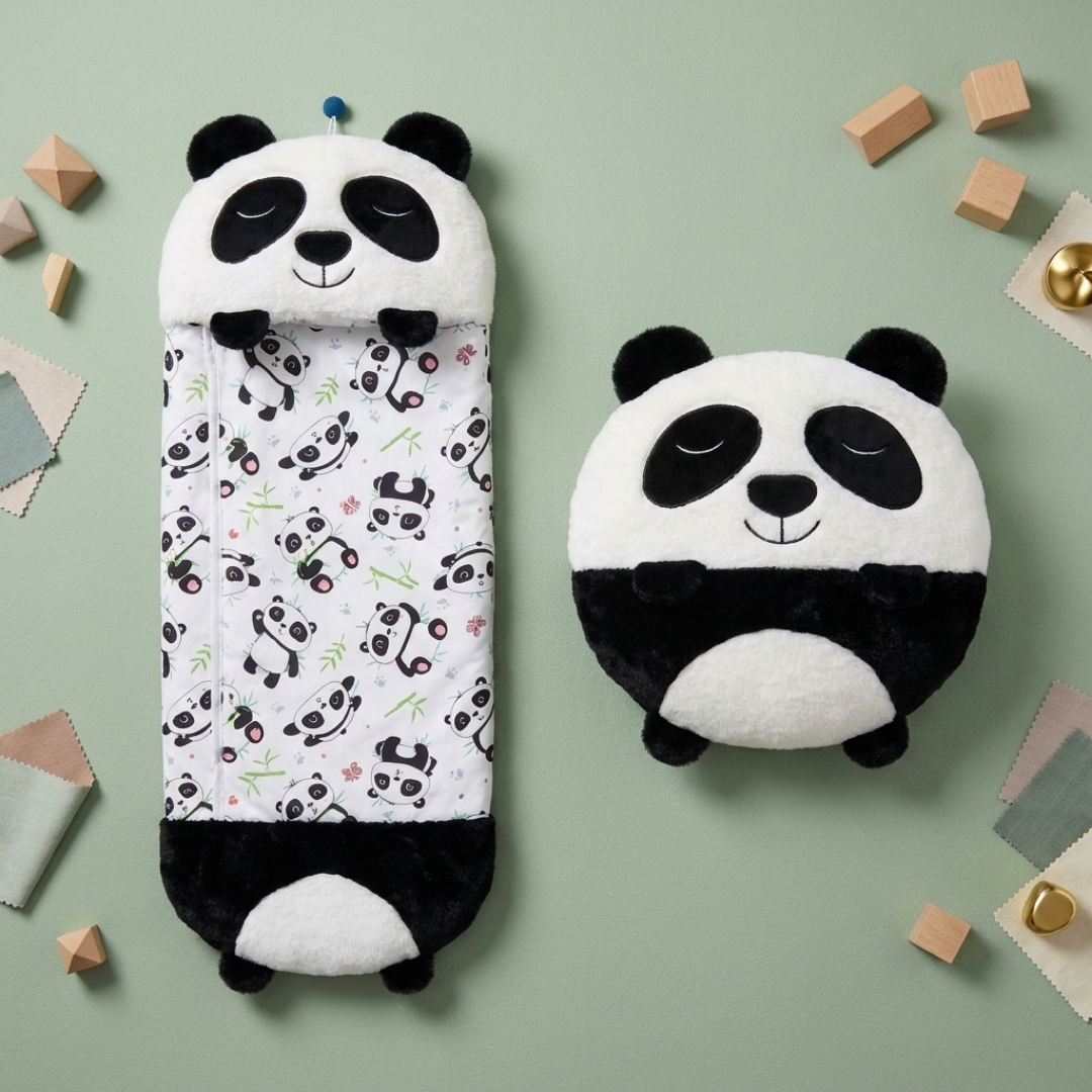 2 in 1 Plush Cuddle Toy and Kids Sleeping Bag