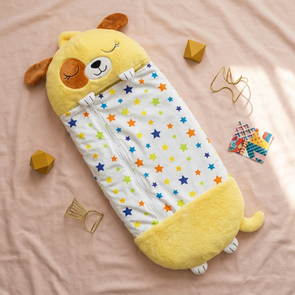 2 in 1 Plush Cuddle Toy and Kids Sleeping Bag