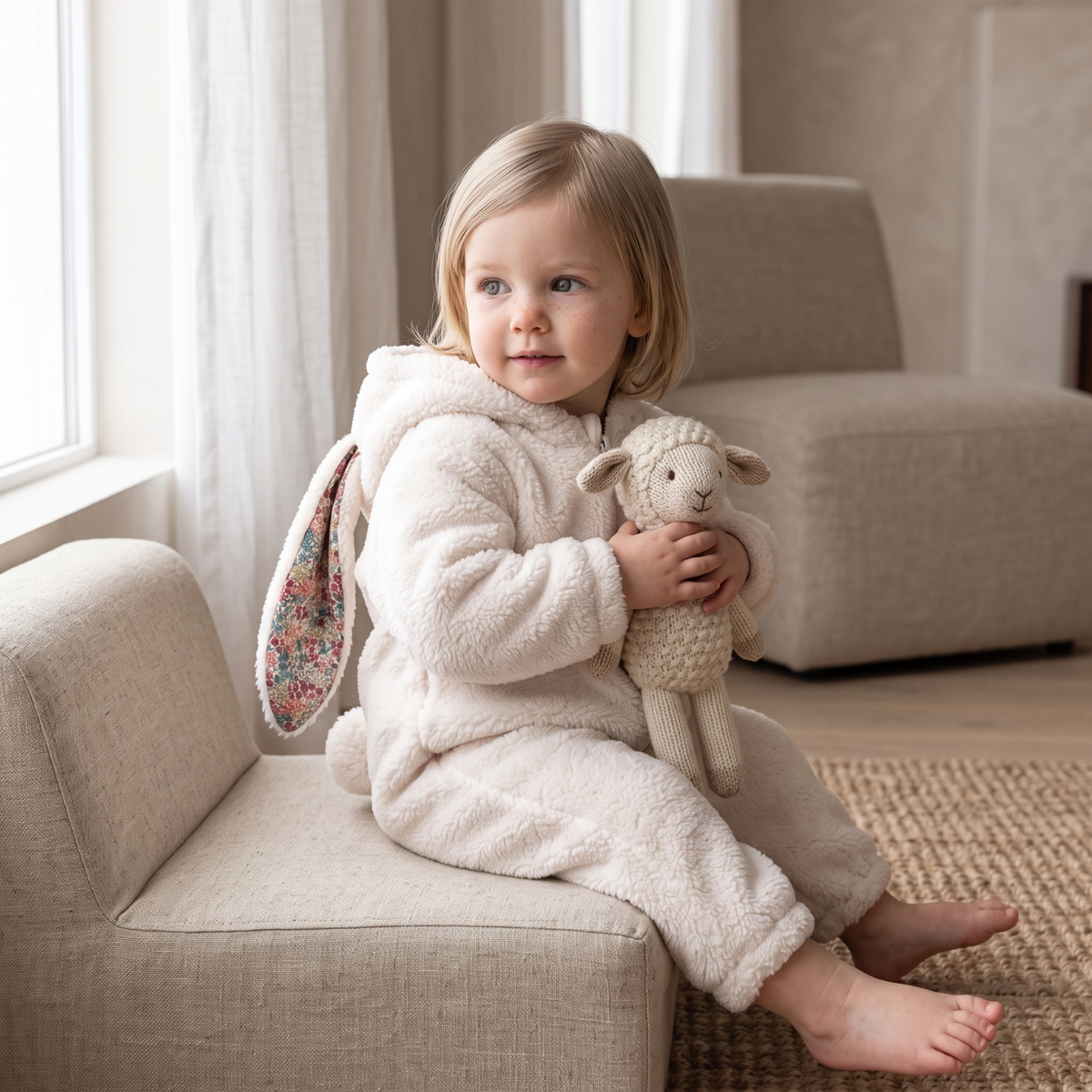 Manta Plush Bunny Romper