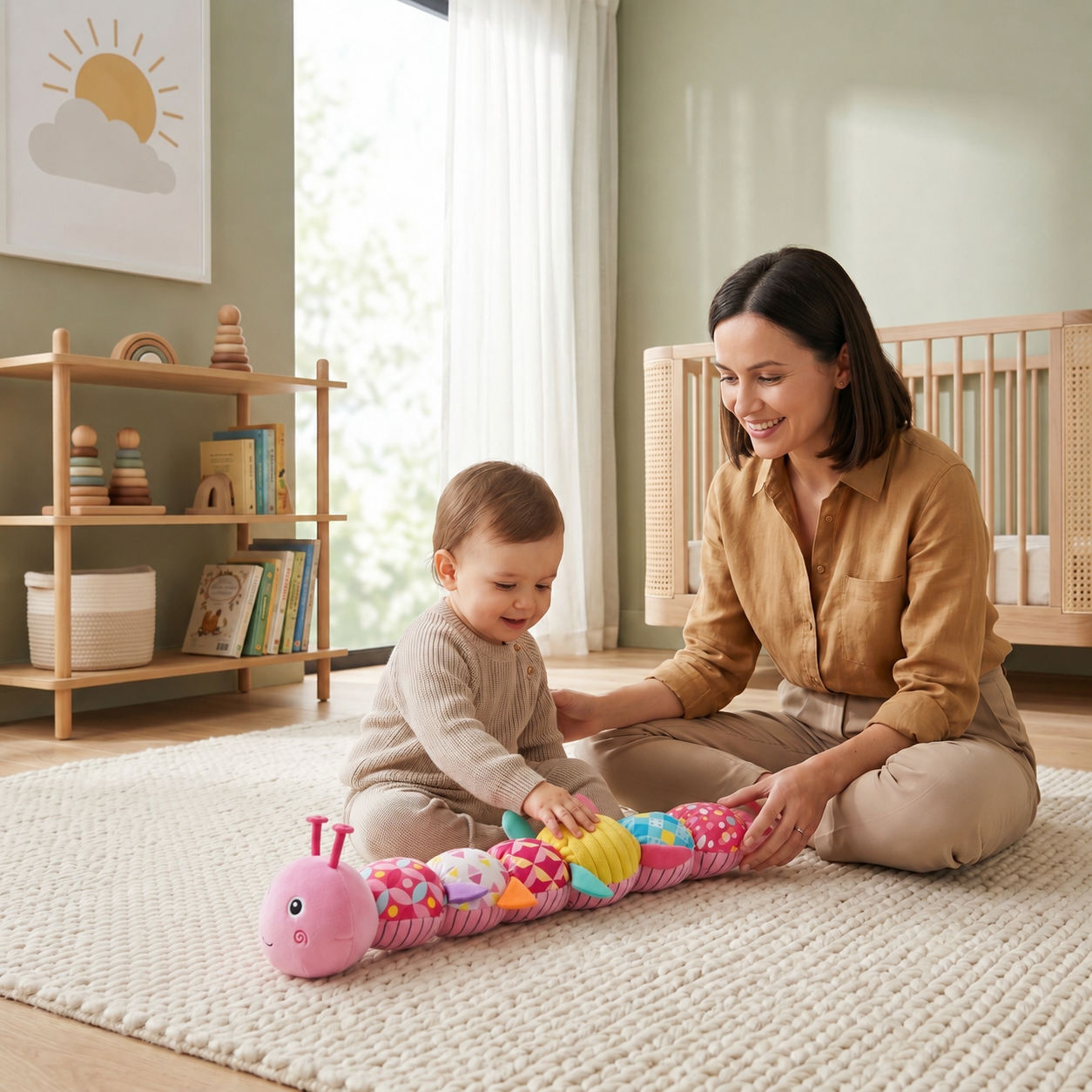 Musical Caterpillar Sensory Baby Toy