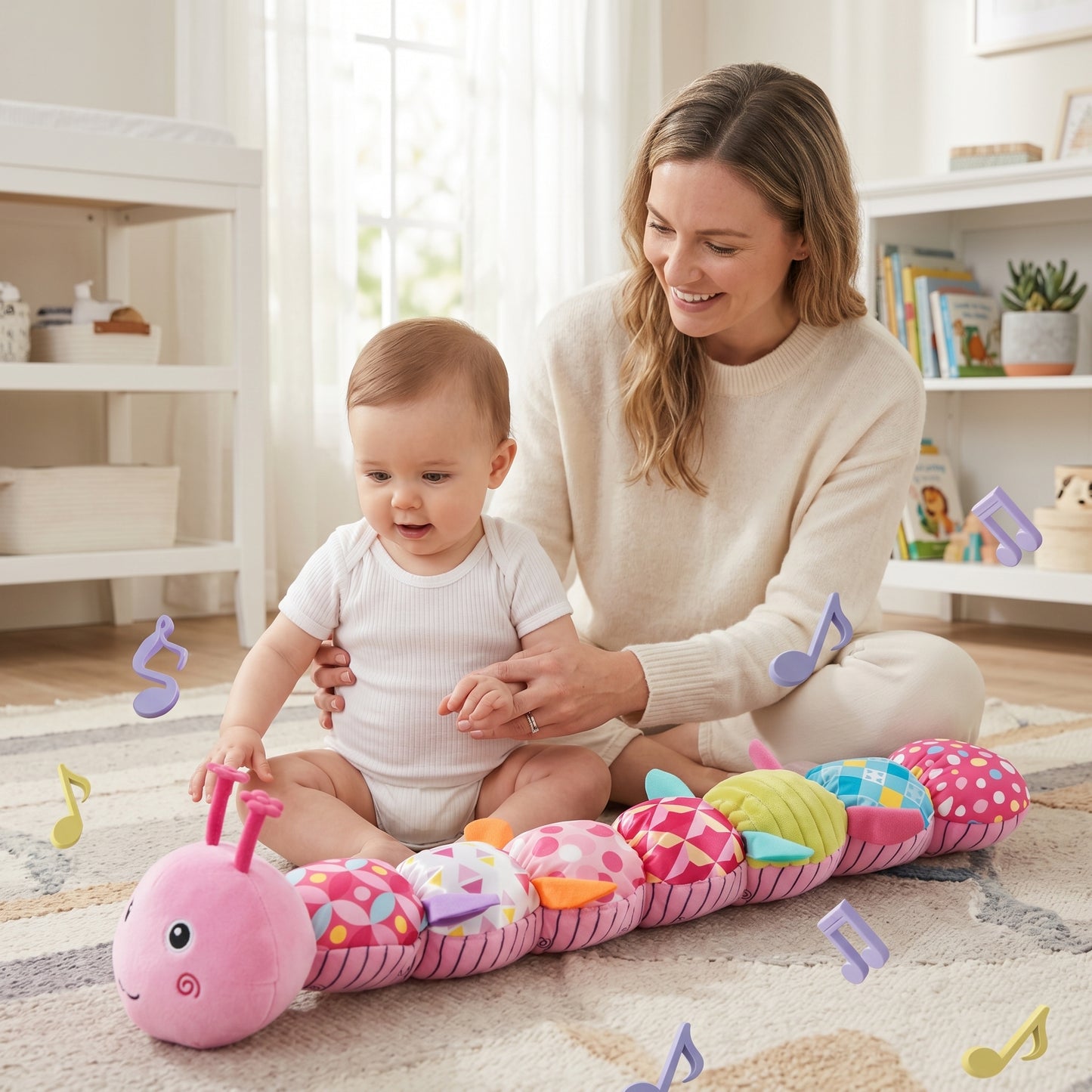 Musical Caterpillar Sensory Baby Toy