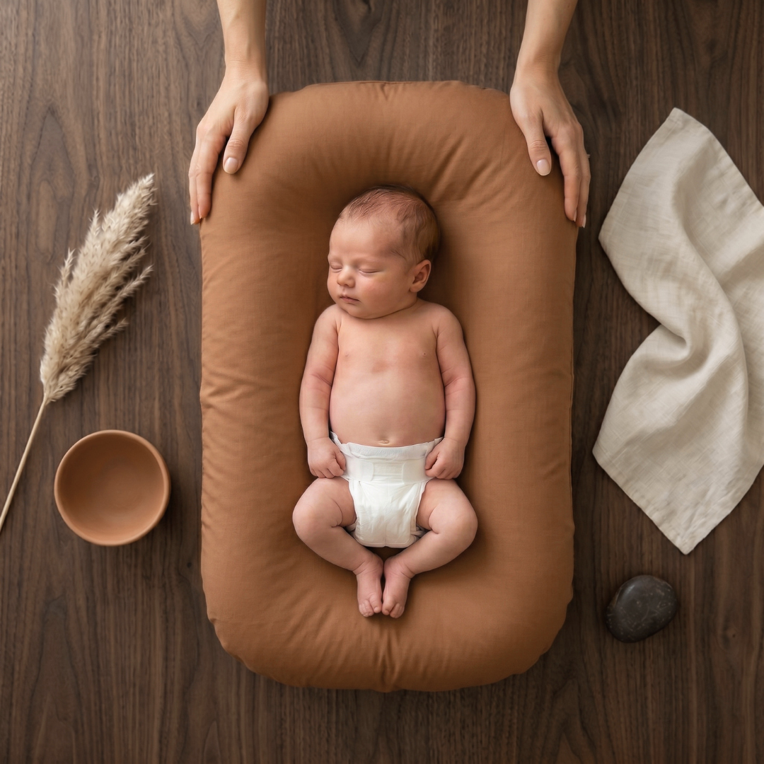 Little Manta Pastel Baby Lounger Nest