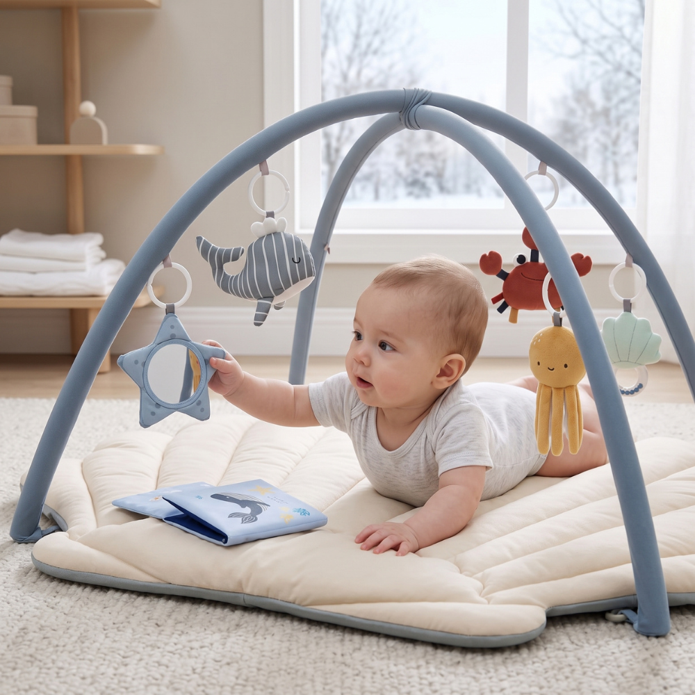 Little Manta Shell Baby Play Gym