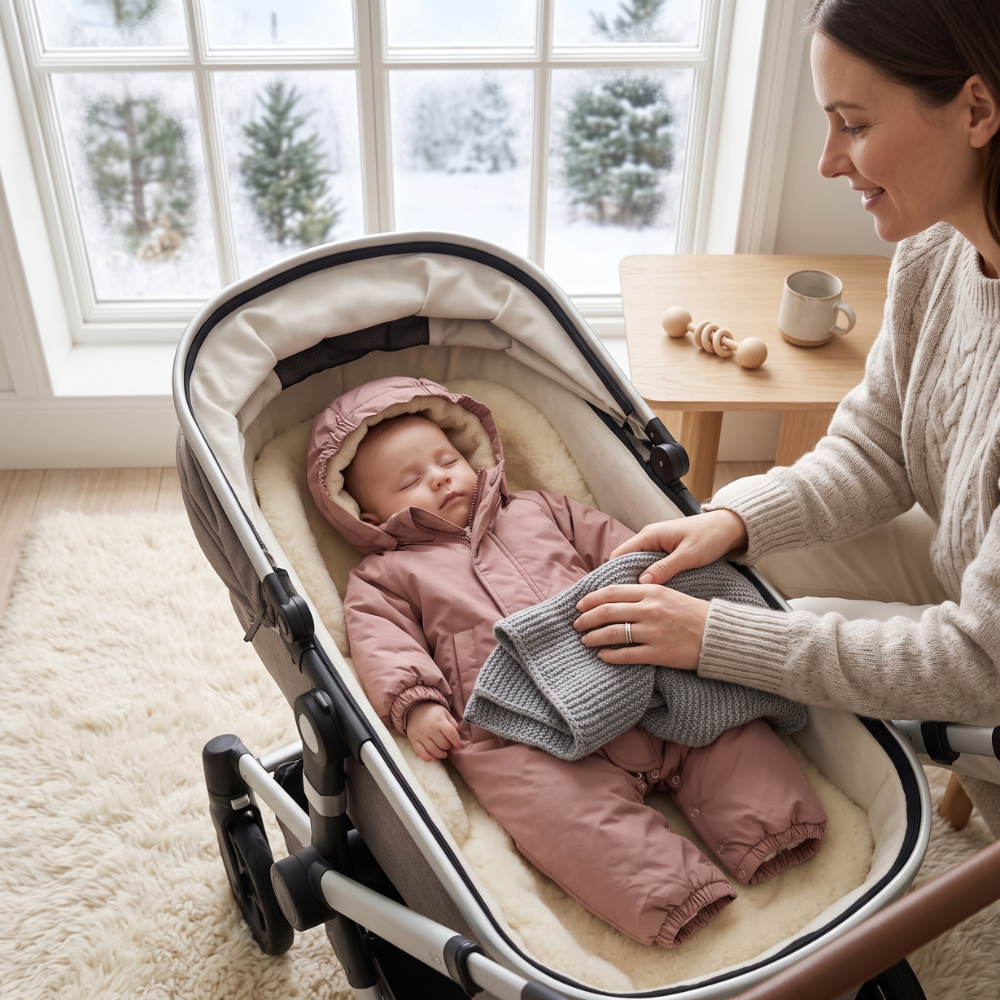 Little Manta Hooded Baby Snowsuit