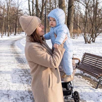 Little Manta Hooded Baby Snowsuit