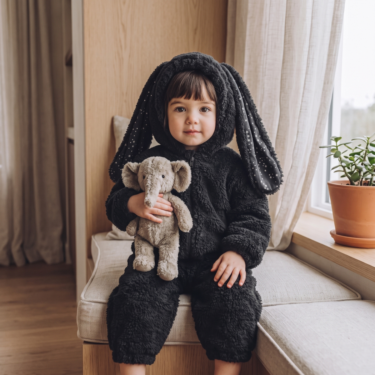 Manta Plush Bunny Romper