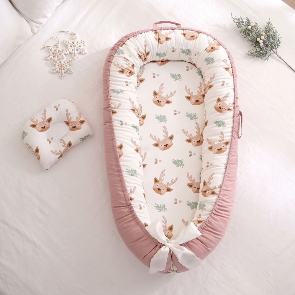 Little Manta Christmas Baby Lounger