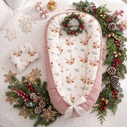 Little Manta Christmas Baby Lounger