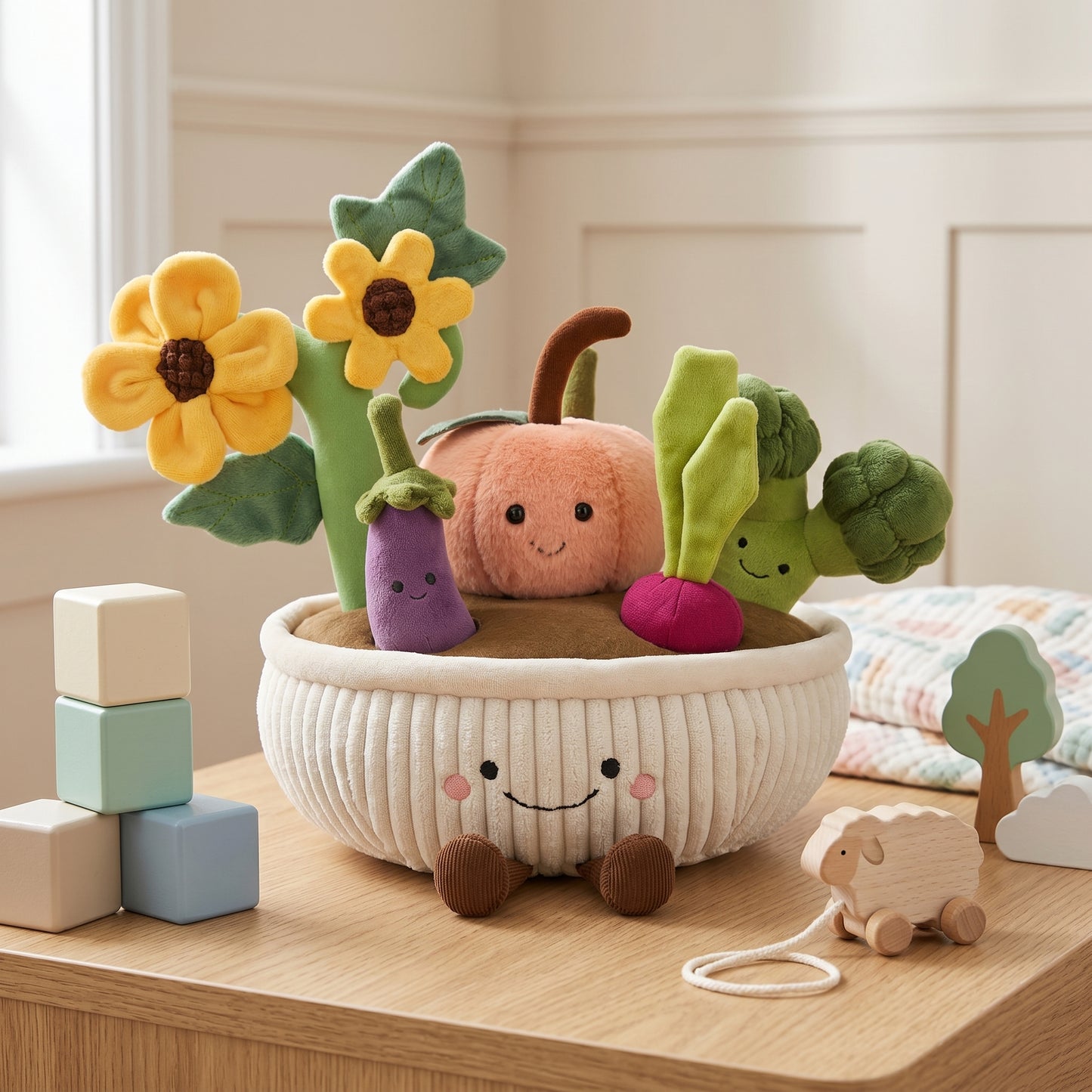 Little Manta Garden Pull Out Plush Toy