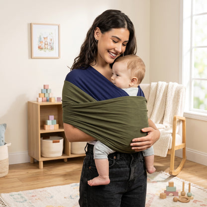 Little Manta Two Tone Baby Wrap Carrier