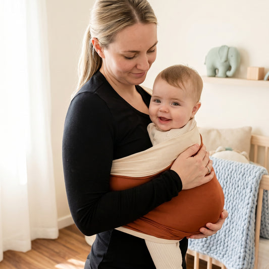 Little Manta Two Tone Baby Wrap Carrier