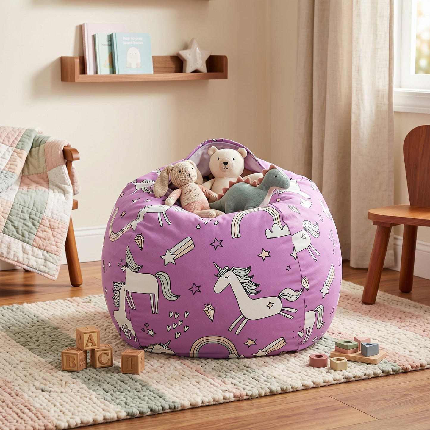 Little Manta Kids Storage Bean Bag
