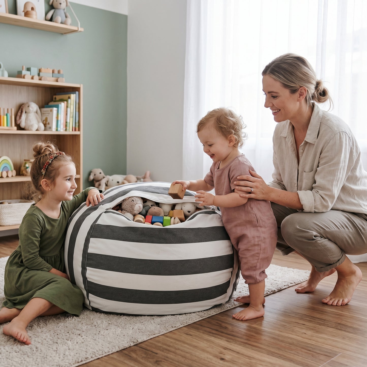 Little Manta Kids Storage Bean Bag