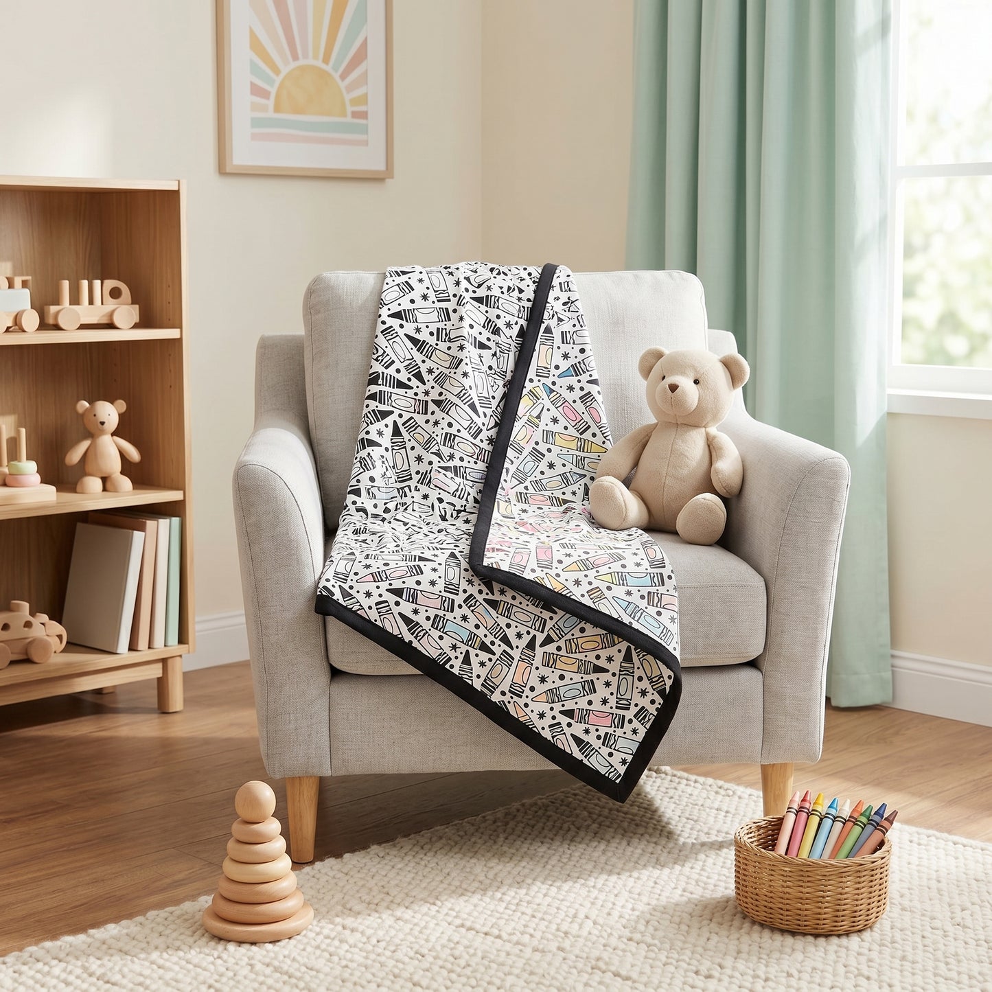Little Manta DIY Coloring Blanket