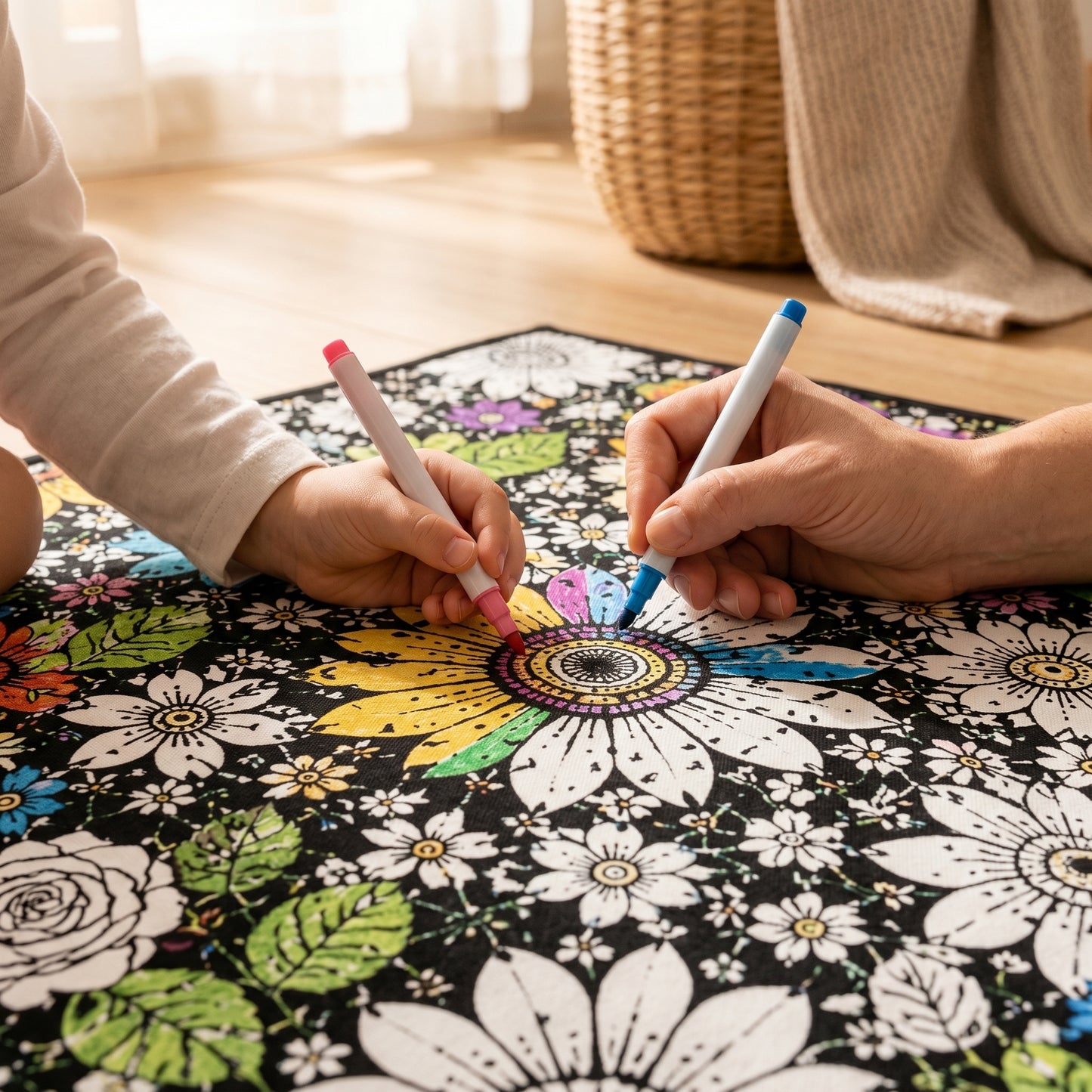 Little Manta DIY Coloring Blanket