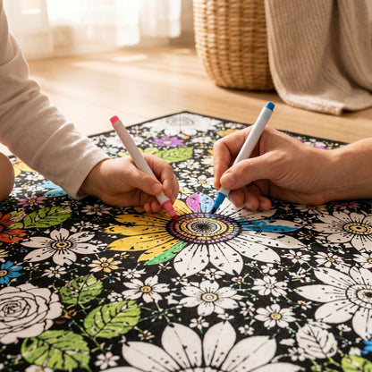 Little Manta DIY Coloring Blanket